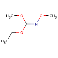 2d structure of (E)-[ethoxy(methoxy)methylidene](methoxy)amine