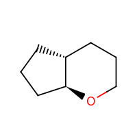 2d structure of (4aR,7aS)-octahydrocyclopenta[b]pyran