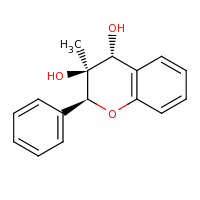 2d structure of (2S,3S,4R)-3-methyl-2-phenyl-3,4-dihydro-2H-1-benzopyran-3,4-diol