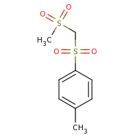 2d structure of 1-(methanesulfonylmethane)sulfonyl-4-methylbenzene