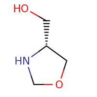 2d structure of (4R)-1,3-oxazolidin-4-ylmethanol