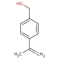 2d structure of [4-(prop-1-en-2-yl)phenyl]methanol