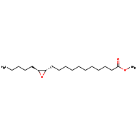 2d structure of methyl 11-[(2S,3S)-3-pentyloxiran-2-yl]undecanoate