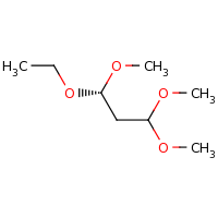 2d structure of (1S)-1-ethoxy-1,3,3-trimethoxypropane
