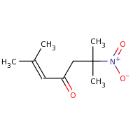 2d structure of 2,6-dimethyl-6-nitrohept-2-en-4-one