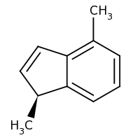 2d structure of (1S)-1,4-dimethyl-1H-indene