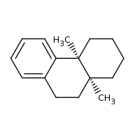 2d structure of (4aS,10aS)-4a,10a-dimethyl-1,2,3,4,4a,9,10,10a-octahydrophenanthrene