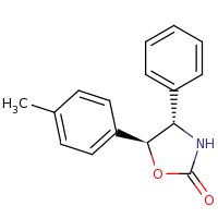2d structure of (4S,5S)-5-(4-methylphenyl)-4-phenyl-1,3-oxazolidin-2-one