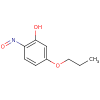 2d structure of 2-nitroso-5-propoxyphenol