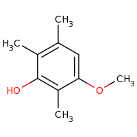 2d structure of 3-methoxy-2,5,6-trimethylphenol