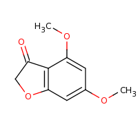 2d structure of 4,6-dimethoxy-2,3-dihydro-1-benzofuran-3-one