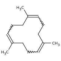2d structure of 1,5,9-trimethylcyclododeca-1,5,9-triene