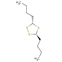 2d structure of (3R,5R)-3,5-dibutyl-1,2,4-trithiolane