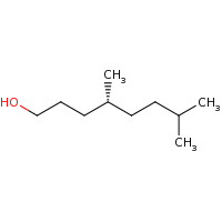 2d structure of (4R)-4,7-dimethyloctan-1-ol