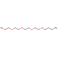 2d structure of 15-amino-3,6,9,12-tetraoxapentadecan-1-ol