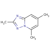 2d structure of 2,5,7-trimethyl-[1,2,4]triazolo[1,5-a]pyridine