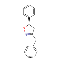 2d structure of (5R)-3-benzyl-5-phenyl-4,5-dihydro-1,2-oxazole