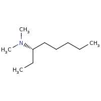 2d structure of dimethyl(3S)-octan-3-ylamine