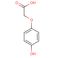 2d structure of 2-(4-hydroxyphenoxy)acetic acid