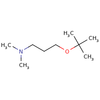 2d structure of [3-(tert-butoxy)propyl]dimethylamine