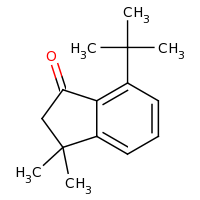 2d structure of 7-tert-butyl-3,3-dimethyl-2,3-dihydro-1H-inden-1-one