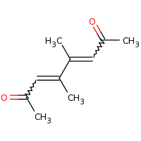 2d structure of 4,5-dimethylocta-3,5-diene-2,7-dione