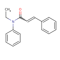 2d structure of N-ethyl-N,3-diphenylprop-2-enamide