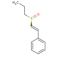 2d structure of [(E)-2-[(R)-propane-1-sulfinyl]ethenyl]benzene