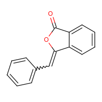 2d structure of 3-(phenylmethylidene)-1,3-dihydro-2-benzofuran-1-one
