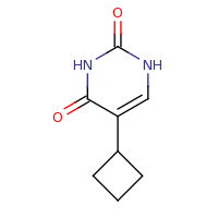 2d structure of 5-cyclobutyl-1,2,3,4-tetrahydropyrimidine-2,4-dione