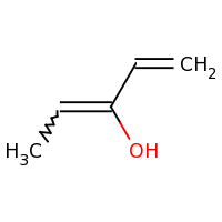 2d structure of penta-1,3-dien-3-ol
