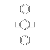 2d structure of 2,7-diphenyltricyclo[6.2.0.0^{3,6}]deca-1,3(6),7-triene
