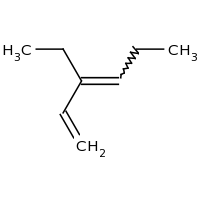 2d structure of 3-ethylhexa-1,3-diene