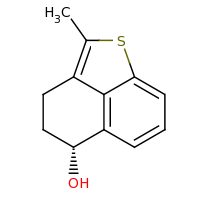 2d structure of (7R)-3-methyl-2-thiatricyclo[6.3.1.0^{4,12}]dodeca-1(11),3,8(12),9-tetraen-7-ol