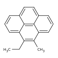 2d structure of 4-ethyl-5-methylpyrene