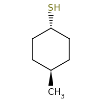 2d structure of 4-methylcyclohexane-1-thiol