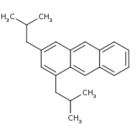 2d structure of 1,3-bis(2-methylpropyl)anthracene