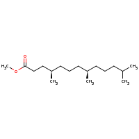 2d structure of methyl (4R,8R)-4,8,12-trimethyltridecanoate