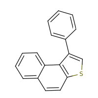 2d structure of 1-phenylnaphtho[2,1-b]thiophene