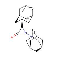 2d structure of (1R,3R)-1,3-bis(adamantan-1-yl)aziridin-2-one