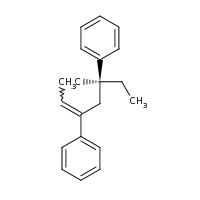 2d structure of [(5S)-5-methyl-5-phenylhept-2-en-3-yl]benzene