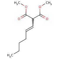 2d structure of 1,3-dimethyl 2-(hex-1-en-1-yl)propanedioate