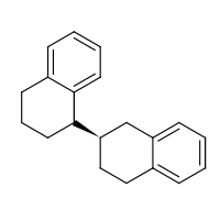 2d structure of (1R)-1-[(2R)-1,2,3,4-tetrahydronaphthalen-2-yl]-1,2,3,4-tetrahydronaphthalene