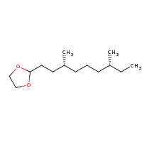 2d structure of 2-[(3R,7R)-3,7-dimethylnonyl]-1,3-dioxolane