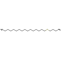 2d structure of 1-(butylsulfanyl)hexadecane