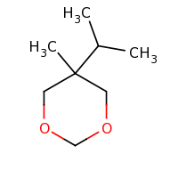 2d structure of 5-methyl-5-(propan-2-yl)-1,3-dioxane