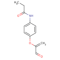 2d structure of N-{4-[(3-oxoprop-1-en-2-yl)oxy]phenyl}propanamide