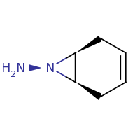2d structure of (1R,6S,7S)-7-azabicyclo[4.1.0]hept-3-en-7-amine