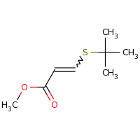 2d structure of methyl 3-(tert-butylsulfanyl)prop-2-enoate