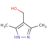 2d structure of (3,5-dimethyl-1H-pyrazol-4-yl)methanol